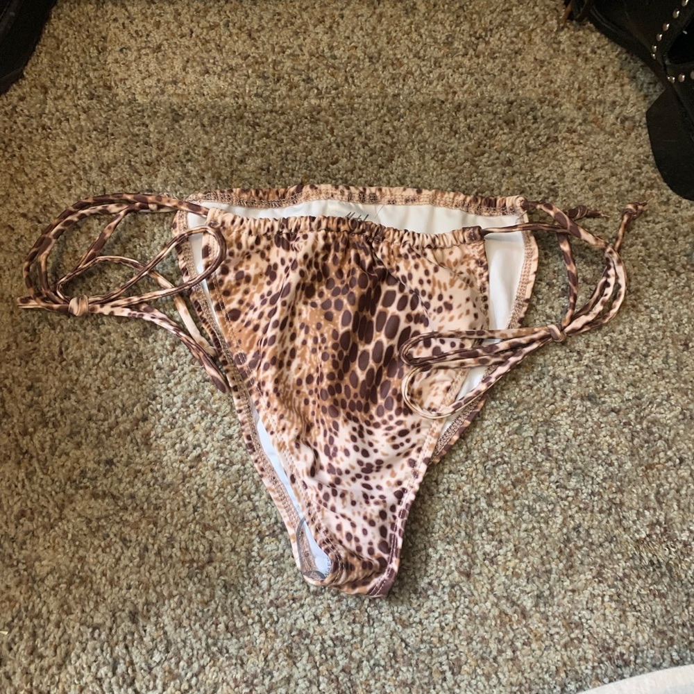 Motel animal print bottoms and sarong